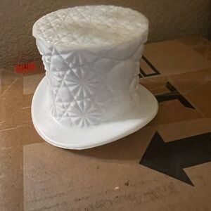 Elegant White Fenton bowl